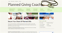 Desktop Screenshot of plannedgivingcoach.com